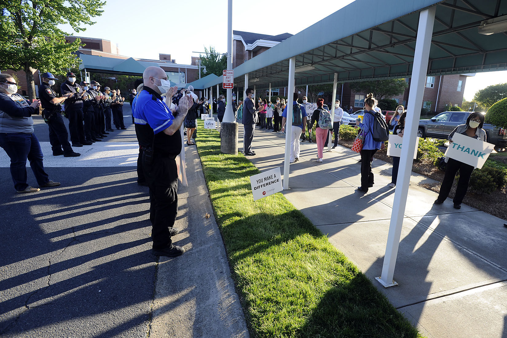 First Responders Salute Atrium Health Workers